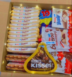 Kinder & Hershey's Chocolate Gift Box – Mixed Treats Variety Pack for Sharing & Gifting