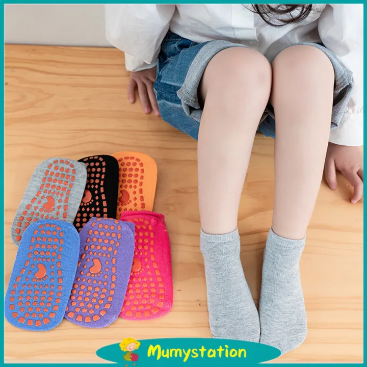 Mumystation 1-8Yrs Baby Kids Socks Ankle Antislip Sock Stokin Budak Stoking Anak-anak School Socks