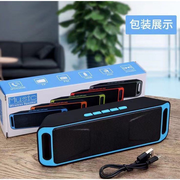 Portable Bluetooth Wireless Stereo Speaker USB AUX SD Call