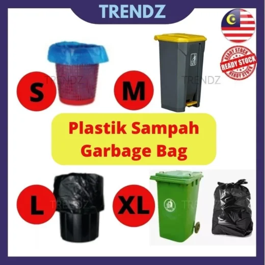 Plastik Sampah Garbage Bag Rubbish Bag Plastic Bag Rubbish Plastic Bag Trash Bag 垃圾袋