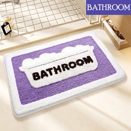 Cute Design Anti-Slip Cartoon Floor Mat Fluffy Plush Rug Thick Soft Water Absorbent Bathroom Carpets