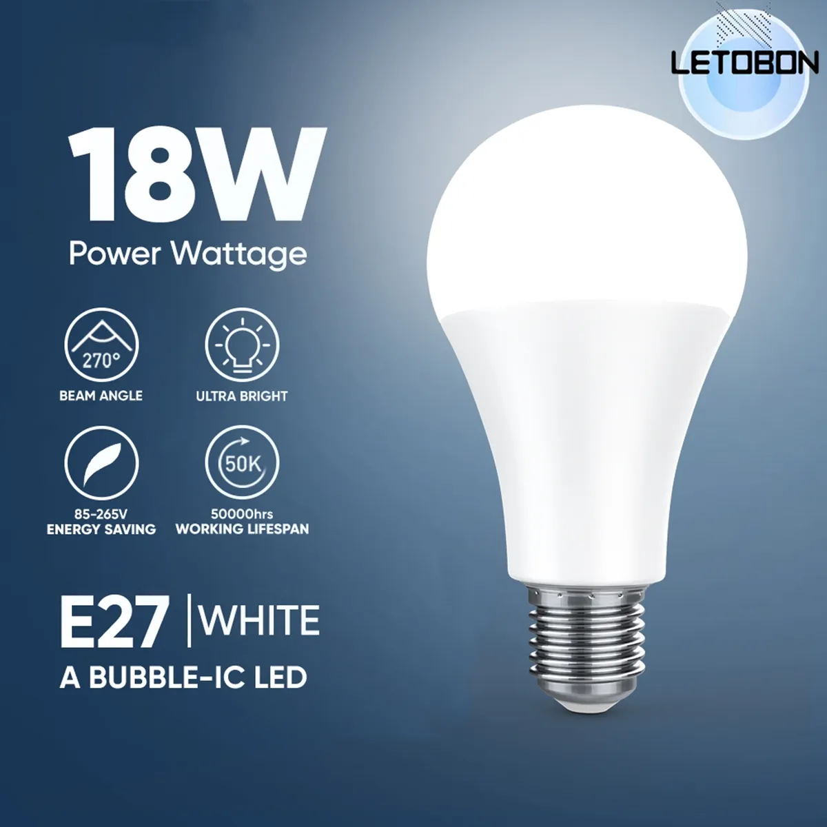 Lampu LED Light Bulb High-quality High Bright Long Life 5W/9W/18W White Light E27 LED Bulbs LED Bulb Lights Home Lamp